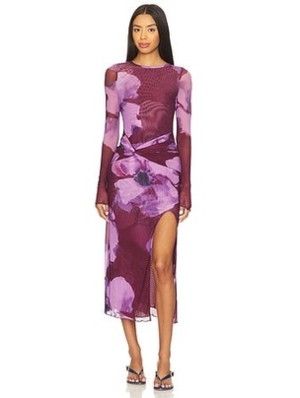 Free People Gianni Maxi Dress in Violet Siren Combo